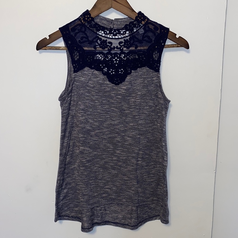 Lace Paneled Top